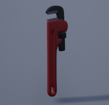 a pipe wrench model